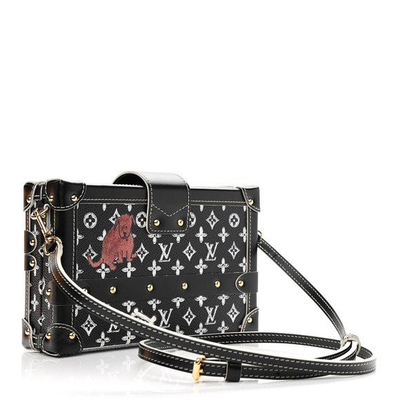 ❌❌ LOUIS VUITTON Catogram Petite Malle b&w Trunk Crossbody Bag Grace Coddington - Picture 4 of 10